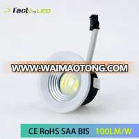 China COB Small Ceiling Recessed LED 3W with Aluminum